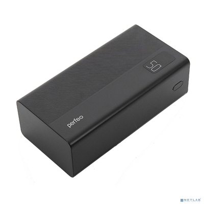 Perfeo Powerbank MOUNTAINS 50000 mAh/LED дисплей/PD + QC 3.0/Type-C/4 USB/Выход: 3A, max 22.5W/Black (PF_B4887)