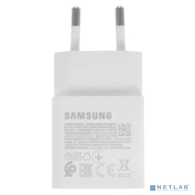 Сетевое зарядное устройство Samsung EP-T1510, USB-C, USB type-C, 2A, белый [ep-t1510xwegeu]