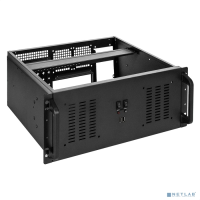 Exegate EX295480RUS Серверный корпус ExeGate Pro 4U350-02 <RM 19", высота 4U, глубина 350, без БП, 2*USB>