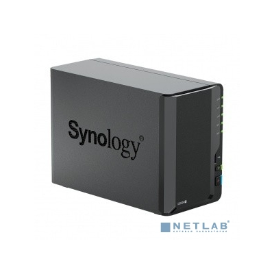 Synology DS224+ Сетевое хранилище DC 2,0GhzCPU/2GB(upto6)/RAID0,1/up to 2HDDs SATA(3,5' 2,5')/2xUSB3.2/2GigEth/iSCSI/2xIPcam(up to 25)/1xPS /1YW (repl DS220+)