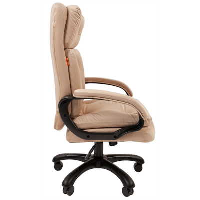 Chairman 442 ткань T-6 бежевый (черный пластик)