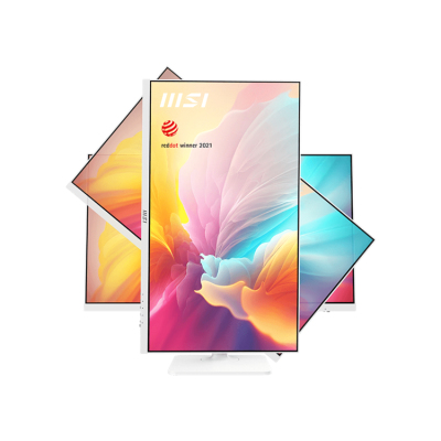 MSI Modern MD2712PW 27" 16:9 FHD(1920x1080) IPS Flat,1ms(MPRT),1000:1,100M:1,300nit,178/178,HDMI 1.4,USB-C,Speaker,Tilt,Swivel,Height,Pivot,VESA,100Hz,White,1y war-ty