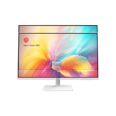 MSI Modern MD2712PW 27" 16:9 FHD(1920x1080) IPS Flat,1ms(MPRT),1000:1,100M:1,300nit,178/178,HDMI 1.4,USB-C,Speaker,Tilt,Swivel,Height,Pivot,VESA,100Hz,White,1y war-ty