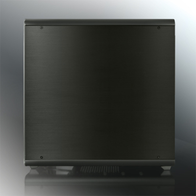 THETIS BLACK CLASSIC (Aluminum, ATX; 1.5mm Aluminum side panel; 120x120x25 O-type LED fan pre-installed at rear; 2*USB3.0; Supports 3.5 HDD *2 + 2.5 SSD *2 ; 7 PCI slots; Rubber feet)