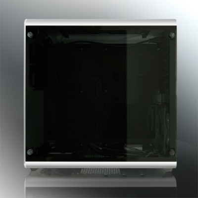 THETIS SILVER WINDOW (Aluminum, ATX; 3.0mm Tempered glass side panel; 120x120x25 O-type LED fan pre-installed at rear; 2*USB3.0; Supports 3.5 HDD *2 + 2.5 SSD *2 ; 7 PCI slots; Rubber feet design)