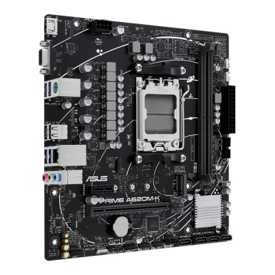 ASUS PRIME A620M-K, Socket AM5, A620, 2*DDR5, VGA+HDMI, 4xSATA 6, M2, USB 3.2, USB 2.0, mATX; 90MB1F40-M0EAY0