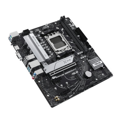 ASUS PRIME B650M-K, Socket AM5, B650, 2*DDR5, HDMI+VGA, 4xSATA 6+ RAID, 2xM2, USB 3.2, USB 2.0, mATX; 90MB1F60-M0EAY0