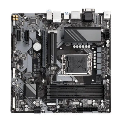GIGABYTE B760M DS3H, LGA1700, B760, 4*DDR5, D-sub+2*DP+HDMI, 4 SATA 6 Гб/с, M2, Audio, Gb LAN, USB 3.2, USB 2.0, Type-C, mATX