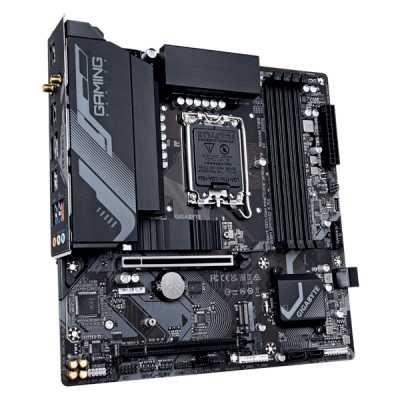 GIGABYTE B760M GAMING X AX, LGA1700, B760, 4*DDR5, DP+HDMI, 4 SATA 6 Гб/с, M2, Audio, Gb LAN, USB 3.2, USB 2.0, Type-C, COM*1 port, mATX