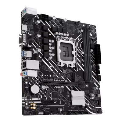 ASUS PRIME H610M-D, LGA1700, H610, 2*DDR5, D-Sub + HDMI, SATA3, Audio, Gb LAN, USB 3.2*4, USB 2.0*6, COM*1, LPT*1 header (w/o cable), mATX; 90MB1G80-M0EAY0