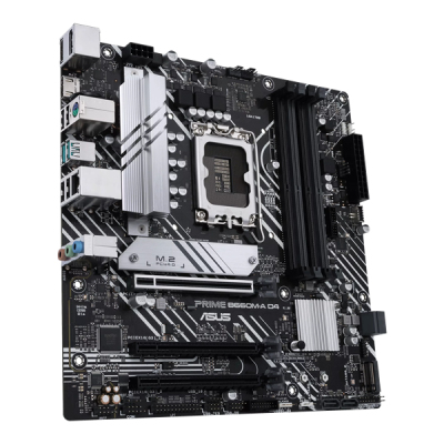 ASUS PRIME B660M-A D4-CSM, LGA1700, B660, 4*DDR4, DP+ 2* HDMI, SATA3 + RAID, Audio, Gb LAN, USB 3.2*6, USB 2.0*6, COM*1 header, LPT*1 header (w/o cable), mATX; 90MB19K0-M1EAYC