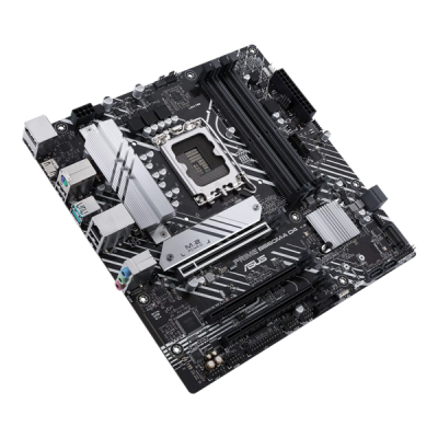 ASUS PRIME B660M-A D4-CSM, LGA1700, B660, 4*DDR4, DP+ 2* HDMI, SATA3 + RAID, Audio, Gb LAN, USB 3.2*6, USB 2.0*6, COM*1 header, LPT*1 header (w/o cable), mATX; 90MB19K0-M1EAYC