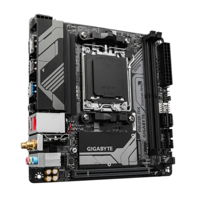 GIGABYTE A620I AX, AM5, A620, 2*DDR5, DP+HDMI, 2 SATA 6 Гб/с, M2, Audio, Gb LAN, USB 3.2, USB 2.0, mITX
