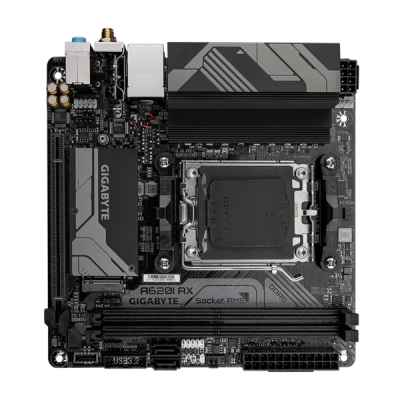 GIGABYTE A620I AX, AM5, A620, 2*DDR5, DP+HDMI, 2 SATA 6 Гб/с, M2, Audio, Gb LAN, USB 3.2, USB 2.0, mITX