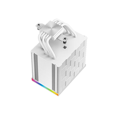 DEEPCOOL AK500 DIGITAL WH LGA20XX/1700/1200/115X/AM5/AM4 (9шт/кор, TDP 240W, PWM, Fan 120mm, 5 тепл. трубок, Copper Base, белый) RET