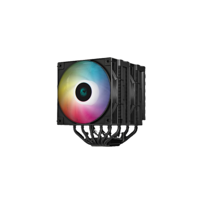 DEEPCOOL AG620 DIGITAL BK ARGB LGA1700/1200/115X/AM5/AM4 (8шт/кор, TDP 260W, PWM, DUAL Fan 120mm, 6 тепл. трубок, черный) RET