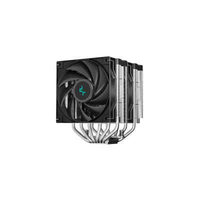 DEEPCOOL AG620 DIGITAL LGA1700/1200/115X/AM5/AM4 (8шт/кор, TDP 260W, PWM, DUAL Fan 120mm, 6 тепл. трубок, черный) RET
