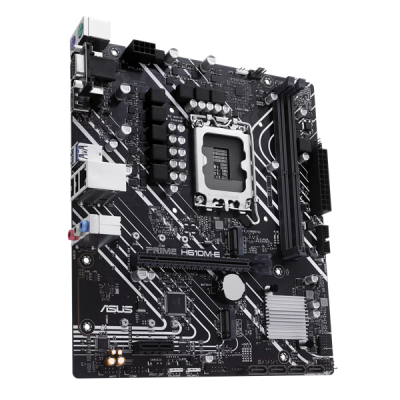 ASUS PRIME H610M-E-CSM, LGA1700, H610, 2*DDR5, DP+VGA + HDMI, SATA3, Audio, Gb LAN, USB 3.2, USB 2.0, COM*1 header (w/o cable), mATX ; 90MB1G10-M0EAYC