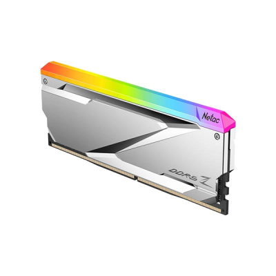 Netac Z RGB 32GB (2x16GB) DDR5-6200 (PC5-49600) C32 Silver 32-38-38-96 1.35V XMP Dual DIMM Kit