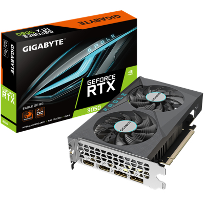 GIGABYTE RTX3050 EAGLE ОС 6GB//RTX3050, HDMI*2, DP*2, 6G,D6