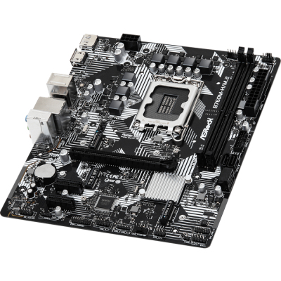 ASROCK B760M-H/M.2, LGA1700, B760, 2*DDR5, DP+HDMI, 4xSATA3 6.0 (RAID), M.2 Socket, USB 3.2, USB 2.0, mATX; 90-MXBM40-A0UAYZ