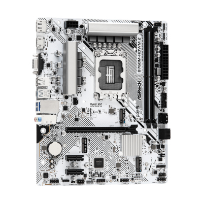 ASROCK B760M-HDV/M.2, LGA1700, B760, 2*DDR5, HDMI+DP+D-Sub, 4xSATA3 6.0 (RAID), M.2 Socket, USB 3.2, USB2.0, Type-C, mATX
