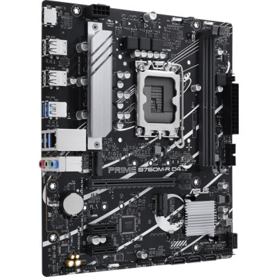 ASUS PRIME B760M-R D4, LGA1700, B760, 2*DDR4, HDMI, 4xSATA3 + RAID, M2, Audio, Gb LAN, USB 3.2, USB 2.0, mATX; 90MB1HA0-M0EAY0
