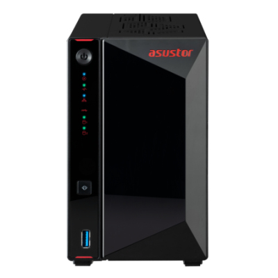 ASUSTOR AS5402T 2-Bay NAS/Media player/Intel Celeron N5105 2.0GHz up to 2.9GHz, 4GB SO-DIMM DDR4, noHDD(HDD,SSD),/2x 2,5Gb (LAN)/3xUSB3.2,HDMI; 90IX01R1-BW3S20