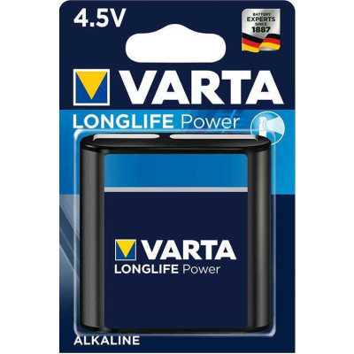 Батарейка Varta LONGLIFE POWER (HIGH ENERGY) 3LR12 BL1 Alkaline 4.5V (4912) (1/10/100)