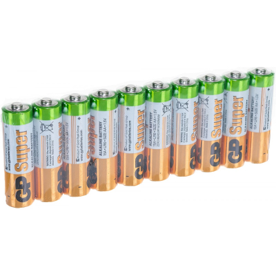 Алкалиновые батарейки GP Super Alkaline 15А АA - 10 шт. в спайке