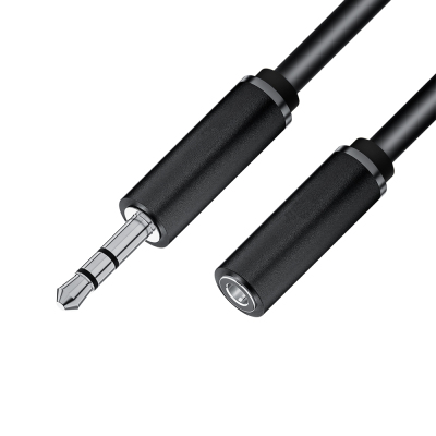 4ph Удлинитель аудио 1.0m jack 3,5mm/jack 3,5mm черный, m/f, экран, стерео, 4ph-r90257