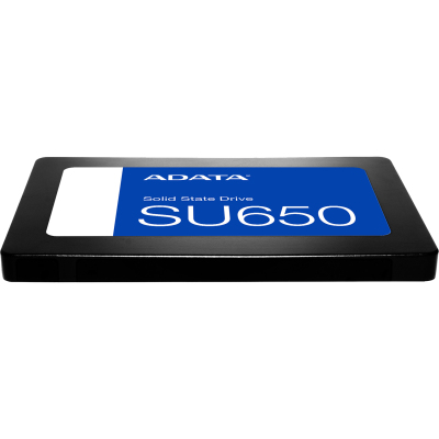 Твердотельный накопитель/ ADATA SSD Ultimate SU650, 512GB (RTS5735 + N48 / Realtek + Micron Nand Flash), 2.5" 7mm, SATA3, 3D TLC, R/W 520/450MB/s, IOPs 40 000/75 000, TBW 280, DWPD 0.5 (3 года) Bulk