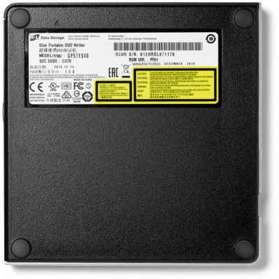 Оптический привод/ LG DVD-RW ext. Silver Slim Ret