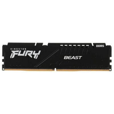 Память оперативная/ Kingston 16GB 6000MT/s DDR5 CL40 DIMM (Kit of 2) FURY Beast Black