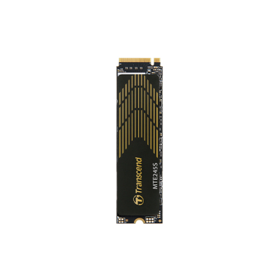 Твердотельный накопитель/ Transcend SSD MTE245S, 500GB, M.2(22x80mm), NVMe 1.4, PCIe 4.0 x4, 3D NAND, R/W 4800/4000MB/s, IOPs 600 000/300 000, TBW 300, DWPD 0.33, 5 лет
