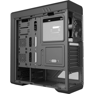Компьютерный корпус, без блока питания ATX/ Gamemax RockStar 1 ATX case, black, w/o PSU, w/1xUSB3.0+1xUSB2.0, w/1x12cm ARGB GMX-12-CBB rear fan