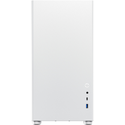 Компьютерный корпус mATX/ Gamemax Spark Full White mATX case, white, PSU, w/1xUSB3.0+1xType-C, 1xCombo Audio