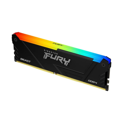 Память оперативная/ Kingston 8GB 3200MT/c DDR4 CL16 DIMM FURY Beast RGB