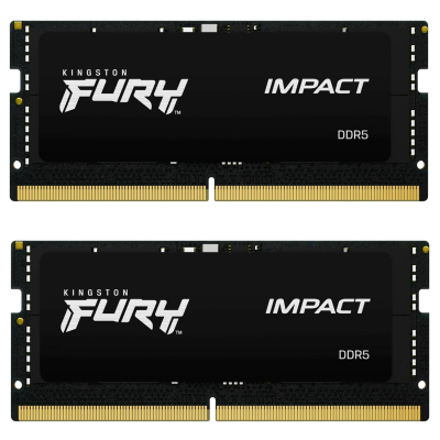 Память оперативная/ Kingston 32GB 5600MHz DDR5 CL40 SODIMM (Kit of 2) FURY Impact