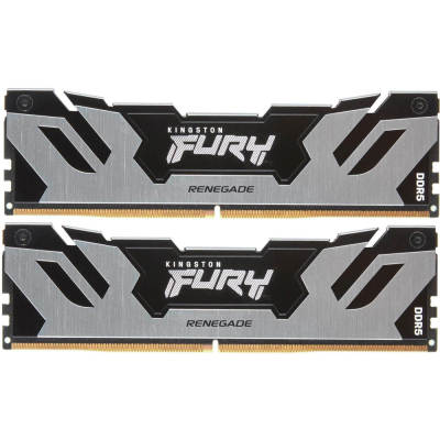 Память оперативная/ Kingston 64GB 6000MT/s DDR5 CL32 DIMM (Kit of 2) FURY Renegade Silver XMP