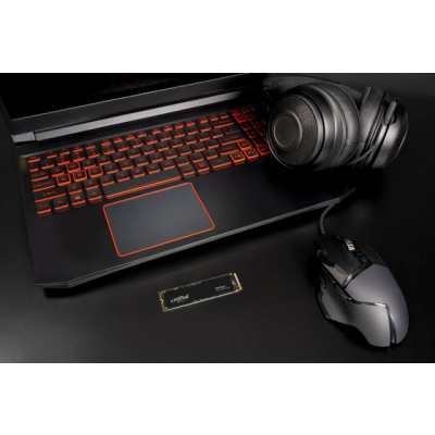 Crucial SSD P3 Plus, 2000GB, M.2(22x80mm), NVMe, PCIe 3.0 x4, QLC, R/W 5000/4200MB/s, IOPs н.д./н.д., TBW 440, DWPD 0.1 (12 мес.)