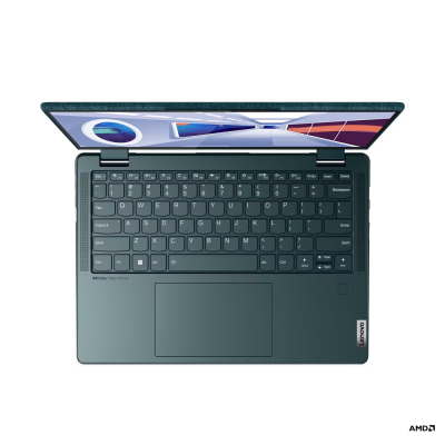 Ноутбук/ Lenovo Yoga 6 13ABR8 13.3"(1920x1200 IPS)/Touch/AMD Ryzen 5 7530U(2Ghz)/16384Mb/512SSDGb/noDVD/Int:AMD Radeon/Cam/BT/WiFi/59WHr/war 1y/1.37kg/dark teal/Win11Home + 45W, Pen, RU kbd