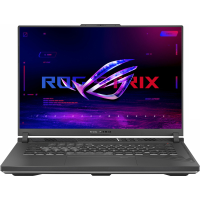 Ноутбук/ ASUS ROG Strix G16 G614JU-N3229 16"(1920x1200 (матовый, 165Hz) IPS)/Intel Core i5 13450HX (2.4Ghz)/16384Mb/512PCISSDGb/noDVD/Ext:nVidia GeForce RTX4050(6144Mb)/Cam/BT/WiFi/90WHr/war 1y/2.5kg/Eclipse Gray/DOS