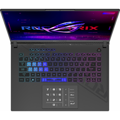 Ноутбук/ ASUS ROG Strix G16 G614JU-N3229 16"(1920x1200 (матовый, 165Hz) IPS)/Intel Core i5 13450HX (2.4Ghz)/16384Mb/512PCISSDGb/noDVD/Ext:nVidia GeForce RTX4050(6144Mb)/Cam/BT/WiFi/90WHr/war 1y/2.5kg/Eclipse Gray/DOS