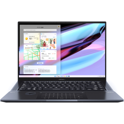 Ноутбук/ ASUS UX7602VI-ME097X Touch 16"(3840x2400 OLED)/Touch/Intel Core i9 13900H(2.6Ghz)/32768Mb/1024PCISSDGb/noDVD/Ext:nVidia GeForce RTX4070(8192Mb)/Cam/BT/WiFi/96WHr/war 1y/2.4kg/Tech Black/Win11Pro + NumberPad; +стилус +кабель USB-A--RJ45; +рюкзак
