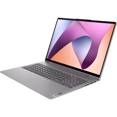 Ноутбук/ Lenovo IdeaPad Flex 5 16ABR8 16"(1920x1200 IPS)/Touch/AMD Ryzen 7 7730U(2Ghz)/16384Mb/512SSDGb/noDVD/Int:AMD Radeon/Cam/BT/WiFi/52WHr/war 1y/2.1kg/arctic grey/Win11Home + 65W, Pen, RU kbd