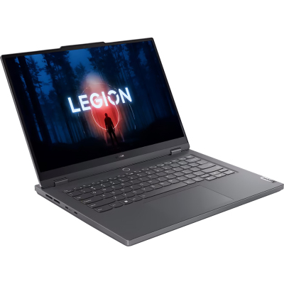 Ноутбук/ Lenovo Legion Slim 5 14APH8 14.5"(2880x1800 OLED)/AMD Ryzen 7 7840HS(3.8Ghz)/32768Mb/1024SSDGb/noDVD/Ext:nVidia GeForce RTX4060(8192Mb)/Cam/BT/WiFi/73.6WHr/war 1y/1.75kg/storm grey/noOS + 170W, RU kbd