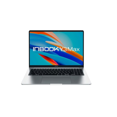 Ноутбук/ Infinix Inbook Y3 MAX_YL613 16"(1920x1200 IPS)/Intel Core i3 1215U(1.2Ghz)/16384Mb/512SSDGb/noDVD/Int:Intel UHD Graphics/BT/WiFi/70WHr/1.65kg/Silver/DOS