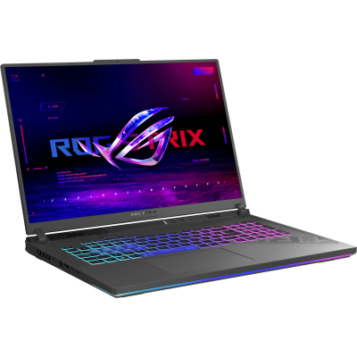 Ноутбук/ ASUS ROG Strix G18 G814JIR-N6048 18"(2560x1600 (матовый, 240Hz, 3ms) IPS)/Intel Core i9 14900HX(2.39Ghz)/16384Mb/1024PCISSDGb/noDVD/Ext:nVidia GeForce RTX4070(8192Mb)/Cam/BT/WiFi/90WHr/war 1y/3kg/Eclipse Gray/noOS