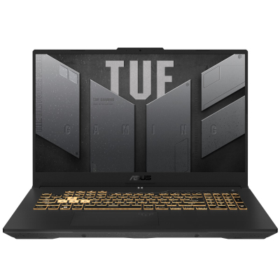 Ноутбук/ ASUS TUF F17 FX707ZC4-HX095 17.3"(1920x1080 (матовый, 144Hz) IPS)/Intel Core i5 12500H(2.5Ghz)/16384Mb/512PCISSDGb/noDVD/Ext:nVidia GeForce RTX3050(4096Mb)/Cam/BT/WiFi/56WHr/war 1y/2.6kg/Mecha Gray/DOS